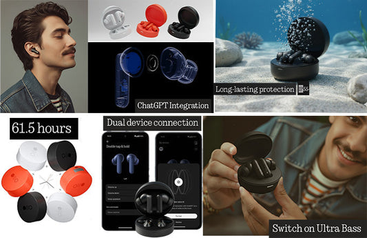 Round Wireless Earbuds with 12-Hour Playtime