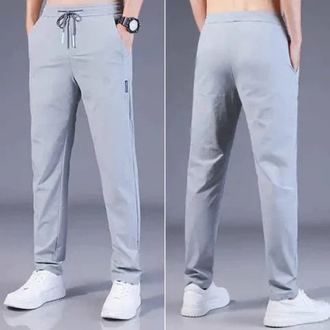 PREMIUM MEN'S HIGH STRETCH SKINNY LYCRA PANTS_ 🔥Buy1 Get 1 Free💥🤩 (Black & Gray) 🔥