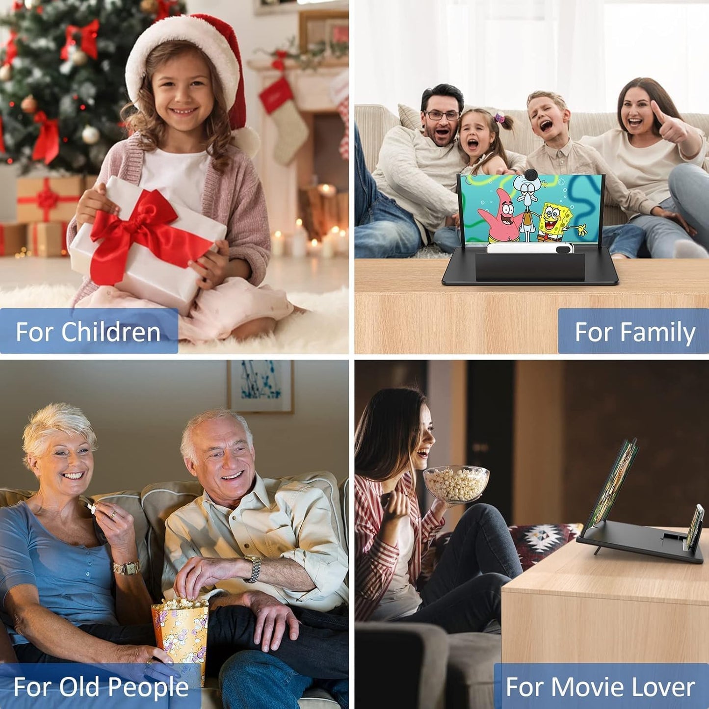 3D Screen Magnifier with Eye Protection – Watch Bigger & Safer