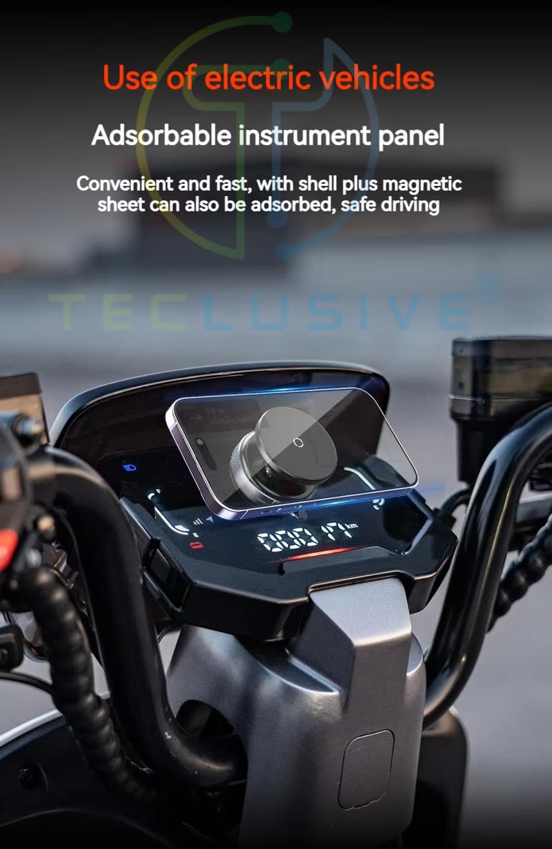 360° Magnetic Vacuum Suction Phone Mount with Strong Grip