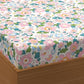 Cotton Feel Glace Cotton Elastic Fitted Printed King Size Double Bed Bedsheet with 2 Pillow Covers