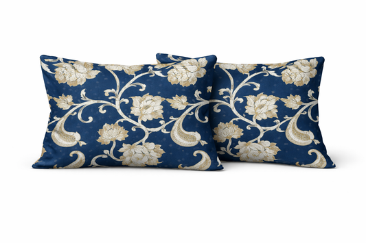 Cotton Feel Glace Cotton Elastic Fitted Printed King Size Double Bed Bedsheet with 2 Pillow Covers