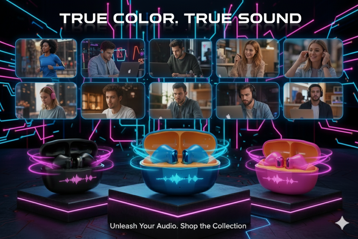 Wireless Bluetooth Earbuds _ Pick Any One Color