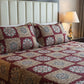 Soft Cotton Double Bedsheet Set with 2 Pillow Covers
