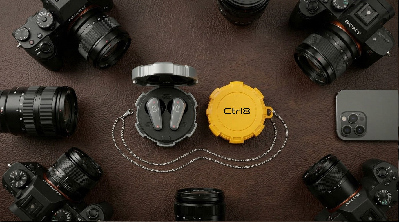 Ctrl8 Wireless Earbuds Semi-in-ear Design TWS Earphones with Stereo Sound Ultra-Low Latency & Colorful Ambient Lights