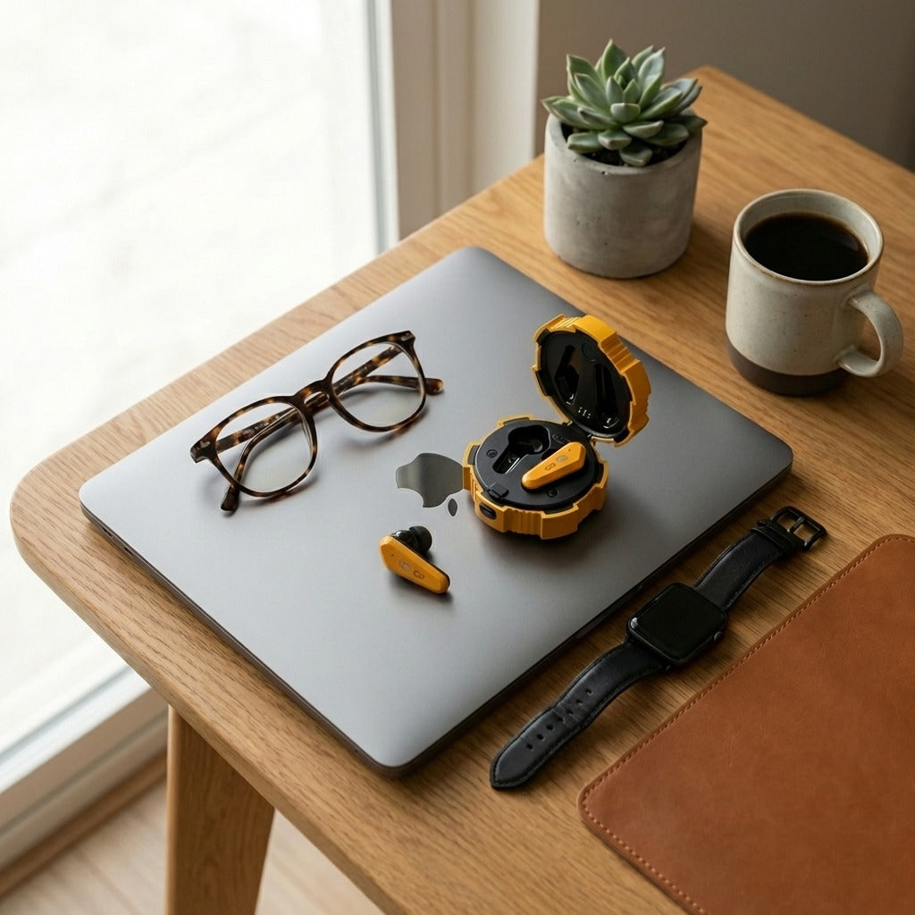 Ctrl8 Wireless Earbuds Semi-in-ear Design TWS Earphones with Stereo Sound Ultra-Low Latency & Colorful Ambient Lights