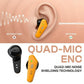 Ctrl8 Wireless Earbuds Semi-in-ear Design TWS Earphones with Stereo Sound Ultra-Low Latency & Colorful Ambient Lights