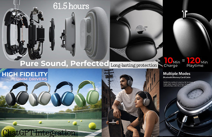 P9 Bluetooth Headphones with Unique Design