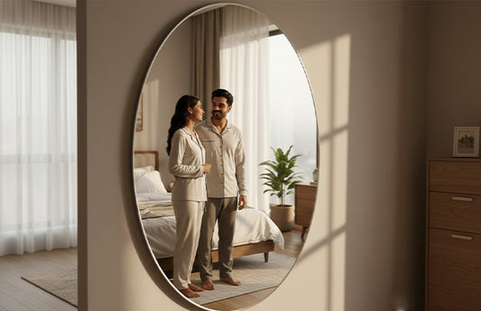 CrystalView Oval Wall Mirror
